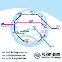 現行之輕鐵路網圖